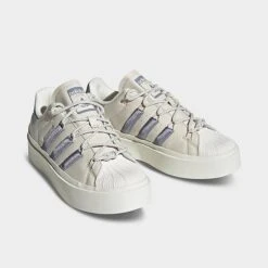 Women's Adidas Originals Superstar Bonega Platform Casual Shoes Alumina/Silver Violet/Off White - HQ4284 273 -Nikes Shoes Shop HQ4284 273 P2