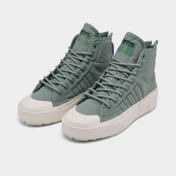 Women's Adidas Originals Nizza Bonega X Casual Shoes Silver Green/Core Black/Light Purple - HQ6042 338 9 Women's Adidas Originals Nizza Bonega X Casual Shoes Silver Green/Core Black/Light Purple - HQ6042 338 -Nikes Shoes Shop HQ6042 338 P2