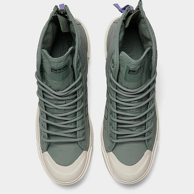 Women's Adidas Originals Nizza Bonega X Casual Shoes Silver Green/Core Black/Light Purple - HQ6042 338 7 Women's Adidas Originals Nizza Bonega X Casual Shoes Silver Green/Core Black/Light Purple - HQ6042 338 - Image 5