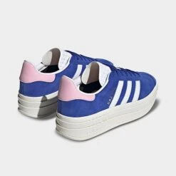 Women's Adidas Originals Gazelle Bold Casual Shoes True Pink/Semi Lucid Blue/White - HQ6894 681 10 Women's Adidas Originals Gazelle Bold Casual Shoes True Pink/Semi Lucid Blue/White - HQ6894 681 -Nikes Shoes Shop HQ6894 681 P4