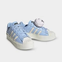 Women's Adidas Originals Superstar Bonega Platform Casual Shoes Blue Dawn/White/Silver Metallic - HQ9841 450 -Nikes Shoes Shop HQ9841 450 P2