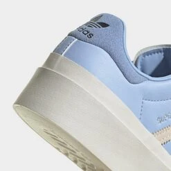 Women's Adidas Originals Superstar Bonega Platform Casual Shoes Blue Dawn/White/Silver Metallic - HQ9841 450 -Nikes Shoes Shop HQ9841 450 P3