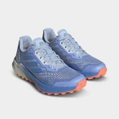 Women's Adidas Terrex Agravic Flow 2 GORE-TEX Trail Running Shoes Blue Dawn/Blue Fusion/Coral Fusion - HR1142 450 -Nikes Shoes Shop HR1142 450 P2