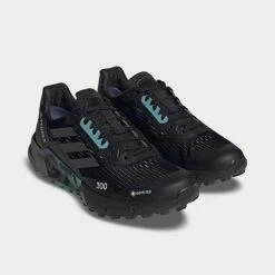 Women's Adidas Terrex Agravic Flow 2 GORE-TEX Trail Running Shoes Black/Grey/Dash Grey - HR1145 001 -Nikes Shoes Shop HR1145 001 P2