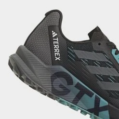 Women's Adidas Terrex Agravic Flow 2 GORE-TEX Trail Running Shoes Black/Grey/Dash Grey - HR1145 001 -Nikes Shoes Shop HR1145 001 P3