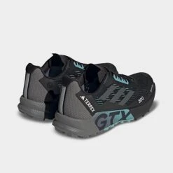 Women's Adidas Terrex Agravic Flow 2 GORE-TEX Trail Running Shoes Black/Grey/Dash Grey - HR1145 001 -Nikes Shoes Shop HR1145 001 P4