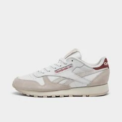 Women's Reebok Classic Leather Casual Shoes White/Beige/Khaki/Red - IE4879 100