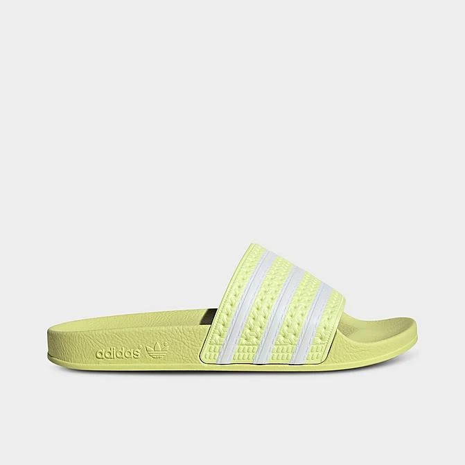 Women's Adidas Originals Adilette Slide Sandals Pulse Yellow/White/Pulse Yellow - IE9616 735 3 Women's Adidas Originals Adilette Slide Sandals Pulse Yellow/White/Pulse Yellow - IE9616 735