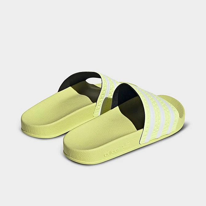 Women's Adidas Originals Adilette Slide Sandals Pulse Yellow/White/Pulse Yellow - IE9616 735 6 Women's Adidas Originals Adilette Slide Sandals Pulse Yellow/White/Pulse Yellow - IE9616 735 - Image 4