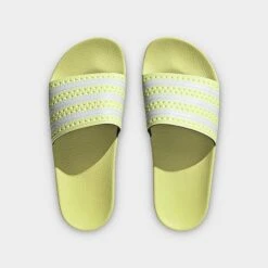 Women's Adidas Originals Adilette Slide Sandals Pulse Yellow/White/Pulse Yellow - IE9616 735 12 Women's Adidas Originals Adilette Slide Sandals Pulse Yellow/White/Pulse Yellow - IE9616 735 -Nikes Shoes Shop IE9616 735 P5