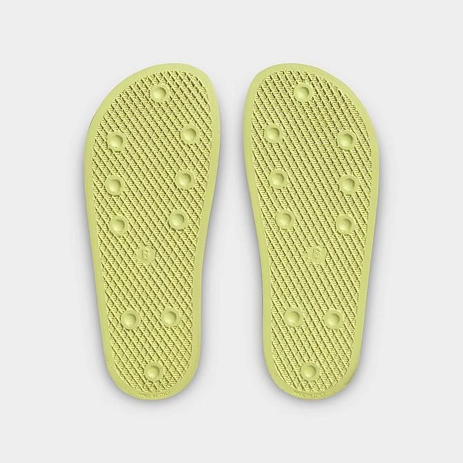 Women's Adidas Originals Adilette Slide Sandals Pulse Yellow/White/Pulse Yellow - IE9616 735 8 Women's Adidas Originals Adilette Slide Sandals Pulse Yellow/White/Pulse Yellow - IE9616 735 - Image 6