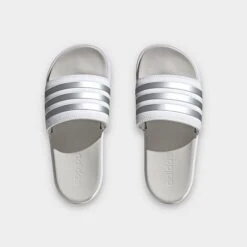 Women's Adidas Adilette Platform Slides White/Zero Metallic/Grey - IE9703 100 12 Women's Adidas Adilette Platform Slides White/Zero Metallic/Grey - IE9703 100 -Nikes Shoes Shop IE9703 100 P5