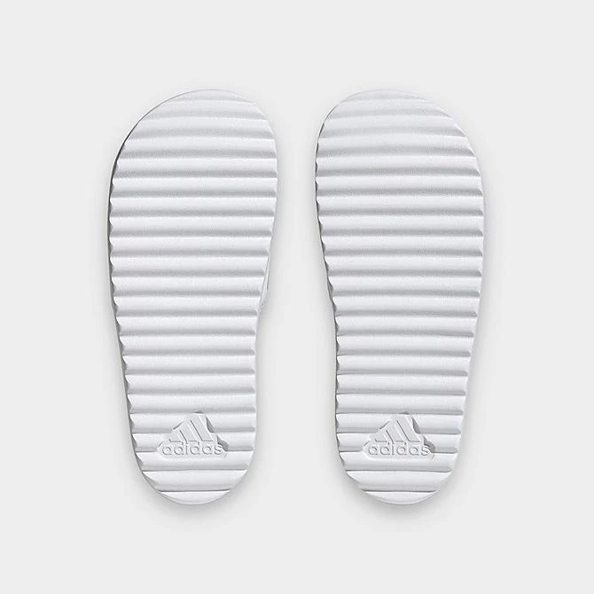 Women's Adidas Adilette Platform Slides White/Zero Metallic/Grey - IE9703 100 8 Women's Adidas Adilette Platform Slides White/Zero Metallic/Grey - IE9703 100 - Image 6