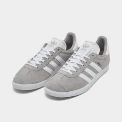Women's Adidas Originals Gazelle Casual Shoes Grey/White/Core Black - IF0917 033 -Nikes Shoes Shop IF0917 033 P2