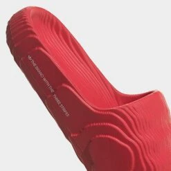 Adidas Originals Adilette 22 Slide Sandals Better Scarlet/White/Better Scarlet - IF5394 610 -Nikes Shoes Shop IF5394 610 P3