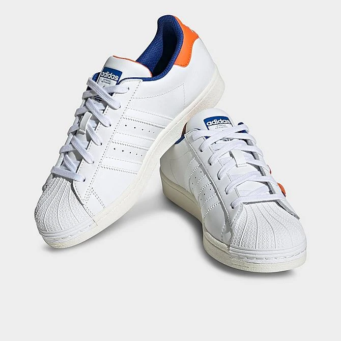 Women's Adidas Originals Superstar Casual Shoes White/Orange/Team Royal Blue - IF7610 100 4 Women's Adidas Originals Superstar Casual Shoes White/Orange/Team Royal Blue - IF7610 100 - Image 2