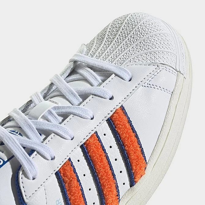 Women's Adidas Originals Superstar Casual Shoes White/Orange/Team Royal Blue - IF7610 100 5 Women's Adidas Originals Superstar Casual Shoes White/Orange/Team Royal Blue - IF7610 100 - Image 3