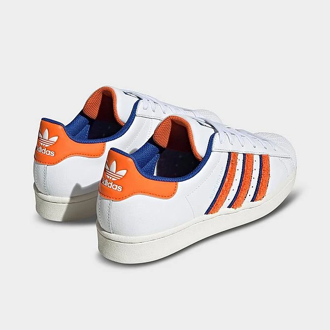 Women's Adidas Originals Superstar Casual Shoes White/Orange/Team Royal Blue - IF7610 100 6 Women's Adidas Originals Superstar Casual Shoes White/Orange/Team Royal Blue - IF7610 100 - Image 4