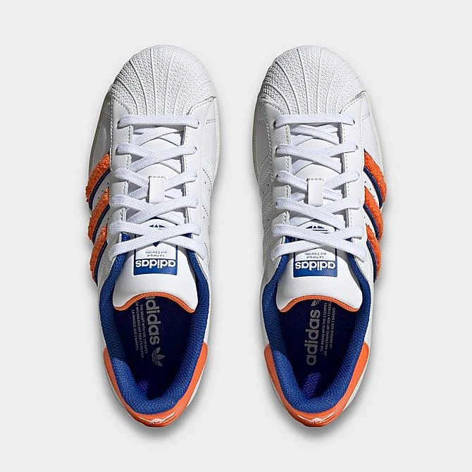 Women's Adidas Originals Superstar Casual Shoes White/Orange/Team Royal Blue - IF7610 100 7 Women's Adidas Originals Superstar Casual Shoes White/Orange/Team Royal Blue - IF7610 100 - Image 5