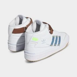 Women's Adidas Forum Mid X KSENIA SCHNAIDER Casual Shoes White/Supplier Colour/Preloved Brown - IF7714 100 -Nikes Shoes Shop IF7714 100 P4