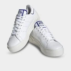 Women's Adidas Originals Stan Smith Bonega 2B Casual Shoes White/Lucid Blue/White - IG2394 100 -Nikes Shoes Shop IG2394 100 P2