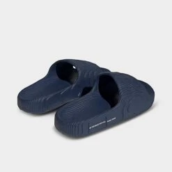 Adidas Originals Adilette 22 Slide Sandals Dark Blue/White/Dark Blue - IG7497 415 -Nikes Shoes Shop IG7497 415 P4