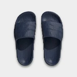 Adidas Originals Adilette 22 Slide Sandals Dark Blue/White/Dark Blue - IG7497 415 -Nikes Shoes Shop IG7497 415 P5