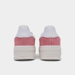 Women's Adidas Originals Gazelle Bold Casual Shoes Super Pop/White/White - IG9653 624 -Nikes Shoes Shop IG9653 624 P4