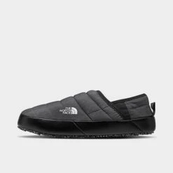Women's The North Face ThermoBall™ Traction Mule V Slip-On Casual Shoes Phantom Grey Heather Print/TNF Black - NF0A3V1H 021