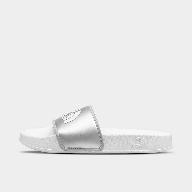 Women's The North Face Base Camp Slide III Metallic Slide Sandals Metallic Silver/TNF White - NF0A5LVG 021 3 Women's The North Face Base Camp Slide III Metallic Slide Sandals Metallic Silver/TNF White - NF0A5LVG 021