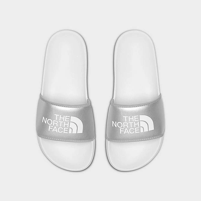Women's The North Face Base Camp Slide III Metallic Slide Sandals Metallic Silver/TNF White - NF0A5LVG 021 5 Women's The North Face Base Camp Slide III Metallic Slide Sandals Metallic Silver/TNF White - NF0A5LVG 021 - Image 3