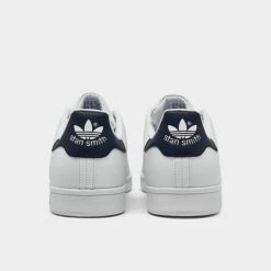Women's Adidas Originals Stan Smith Casual Shoes Synthetic White/Collegiate Navy - Q47224 100 -Nikes Shoes Shop Q47224 100 P4
