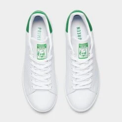 Women's Adidas Originals Stan Smith Casual Shoes Synthetic White/Green/White - Q47226 100 -Nikes Shoes Shop Q47226 100 P5