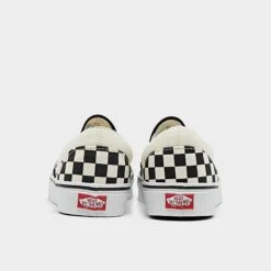 Vans Classic Slip-On Casual Shoes Black/Off White - SLIPON BWW -Nikes Shoes Shop SLIPON BWW P4