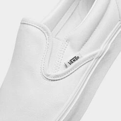 Vans Classic Slip-On Casual Shoes White - SLIPON W00 -Nikes Shoes Shop SLIPON W00 P3